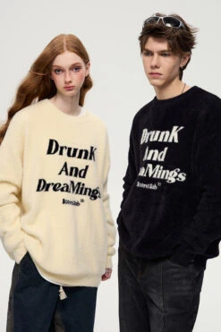 ICONSLAB "DrunK And DreaMing" Sweater(Iconslab Drunk And Dreaming Sweater) -Youth Urban Wear O1CN01oiu6iF1fQ39RN4fmf 2209662684000