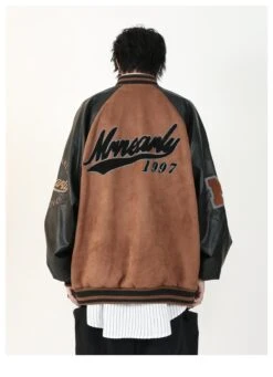 MRNEARLY "1997" Suede Varsity Jacket(Mrnearly 1997 Suede Varsity Jacket) 39 MRNEARLY "1997" Suede Varsity Jacket(Mrnearly 1997 Suede Varsity Jacket) -Youth Urban Wear O1CN01piv8mv1VQpYSnnwT4 2434502648