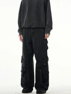 MADWITCH Kuro Denim Strap Cargo Pants(Madwitch Kuro Denim Strap Cargo Pants) -Youth Urban Wear O1CN01puu7yA1Qxk3RsJRRH 4008732043