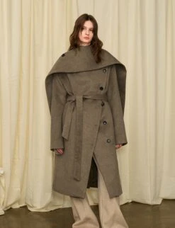 KREATE Avant-Garde Modular Wool Overcoat(Kreate Avant Garde Modular Wool Overcoat)
