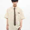 77F7GHT Striped Collar Shirt(77f7ght Striped Collar Shirt)