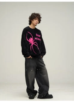 WLNEXT "Fear The Spider" Sweater(Wlnext Fear The Spider Sweater) -Youth Urban Wear O1CN01r4XmvL1r3OvlMtT8r 1124265575