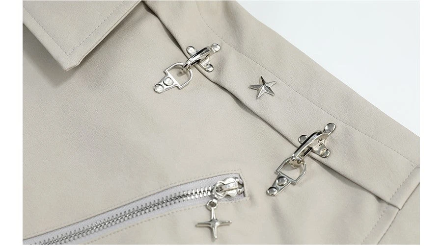 MRNEARLY Star-Studded Bomber Jacket(Mrnearly Star Studded Bomber Jacket) 9 MRNEARLY Star-Studded Bomber Jacket(Mrnearly Star Studded Bomber Jacket) - Image 7