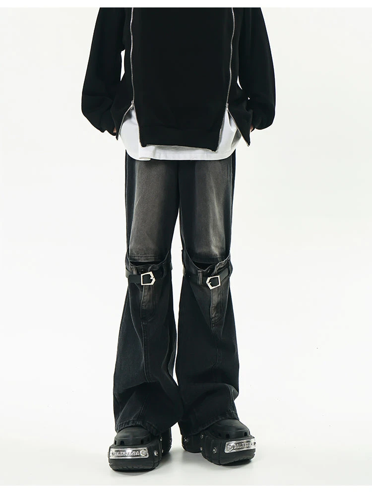 GCINIM Faded Buckle-Knee Jeans(Gcinim Faded Buckle Knee Jeans) 9 GCINIM Faded Buckle-Knee Jeans(Gcinim Faded Buckle Knee Jeans) - Image 7