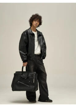 WLNEXT Distressed Faux Leather Jacket(Wlnext Distressed Faux Leather Jacket) -Youth Urban Wear O1CN01rNGlz51r3OwBgjJNp 1124265575