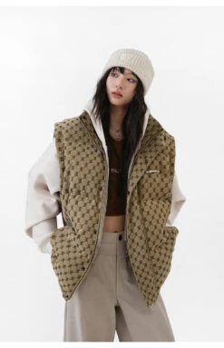 BJHG Monogram Print Puffer Vest(Bjhg Monogram Print Puffer Vest) -Youth Urban Wear O1CN01rwxZR123OilLO8XcI 2207073767246