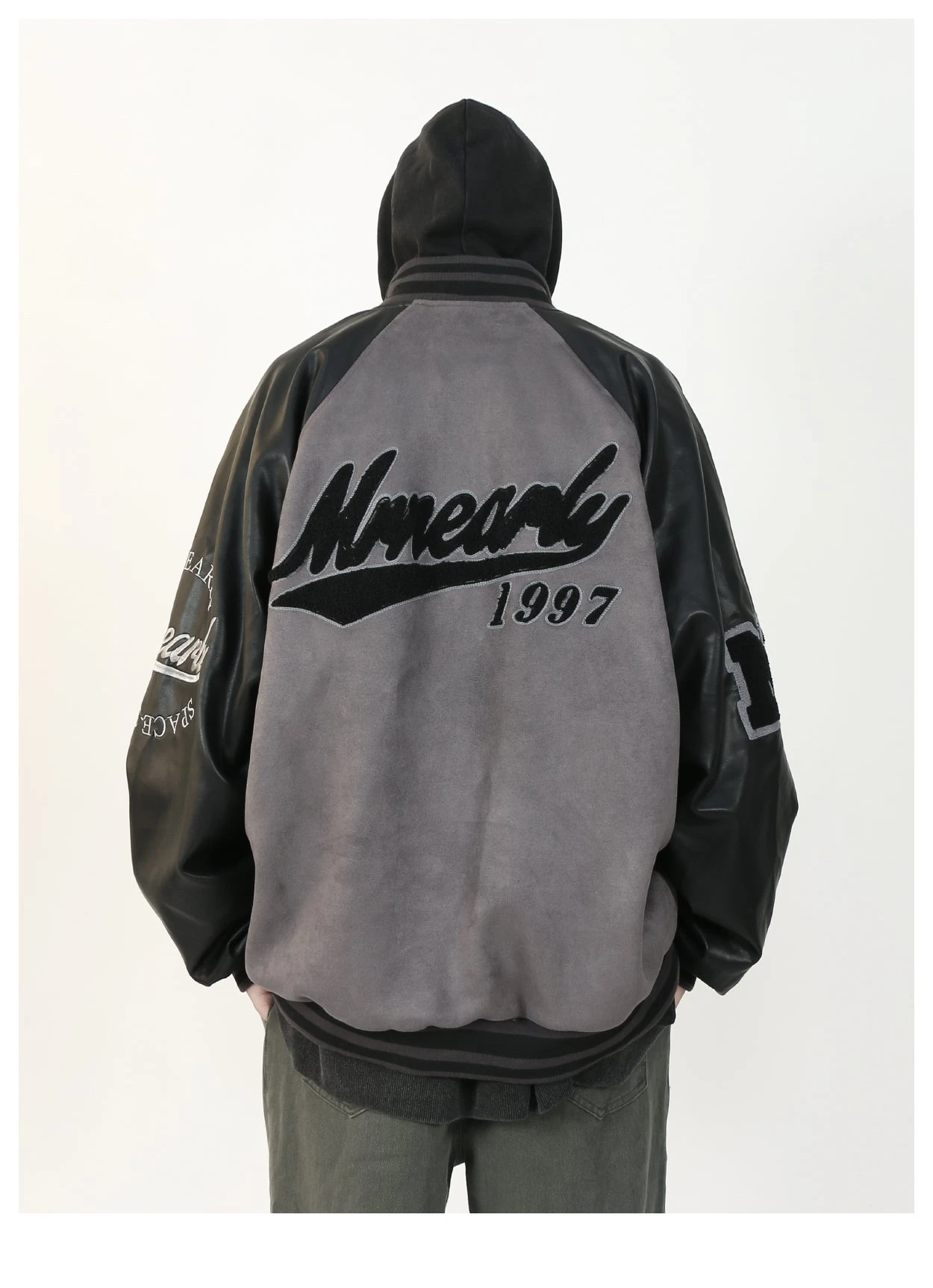 MRNEARLY "1997" Suede Varsity Jacket(Mrnearly 1997 Suede Varsity Jacket) 14 MRNEARLY "1997" Suede Varsity Jacket(Mrnearly 1997 Suede Varsity Jacket) - Image 12