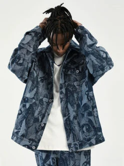 NOSAW "ANCIENT" Denim Jacket(Nosaw Ancient Denim Jacket)