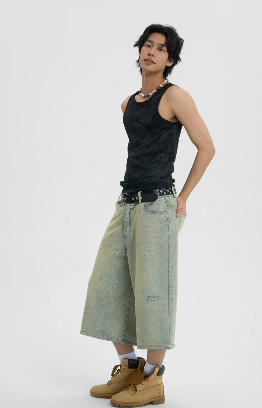 JHYQ Capri Cut Light Wash Denim Shorts(Jhyq Capri Cut Light Wash Denim Shorts) 8 JHYQ Capri Cut Light Wash Denim Shorts(Jhyq Capri Cut Light Wash Denim Shorts) - Image 6