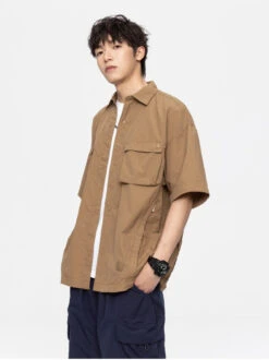 GTRG Paneled Button-Up Shirt(Gtrg Paneled Button Up Shirt)