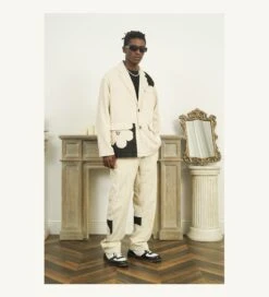 EMPTY REFERENCE Two-Tone Flower Corduroy Blazer(Empty Reference Two Tone Flower Corduroy Blazer) -Youth Urban Wear O1CN01uqSHaD1h8lCF1RBDc 668204233