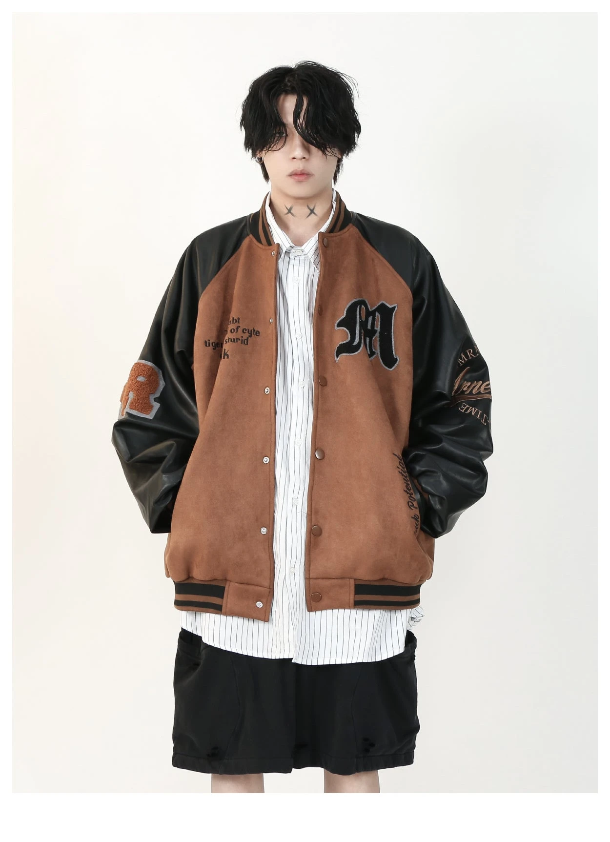 MRNEARLY "1997" Suede Varsity Jacket(Mrnearly 1997 Suede Varsity Jacket) 19 MRNEARLY "1997" Suede Varsity Jacket(Mrnearly 1997 Suede Varsity Jacket) - Image 17