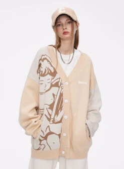 ICONSLAB "Singing Angel" Cardigan(Iconslab Singing Angel Cardigan) -Youth Urban Wear O1CN01v81v811fQ37dvVVXS 2209662684000