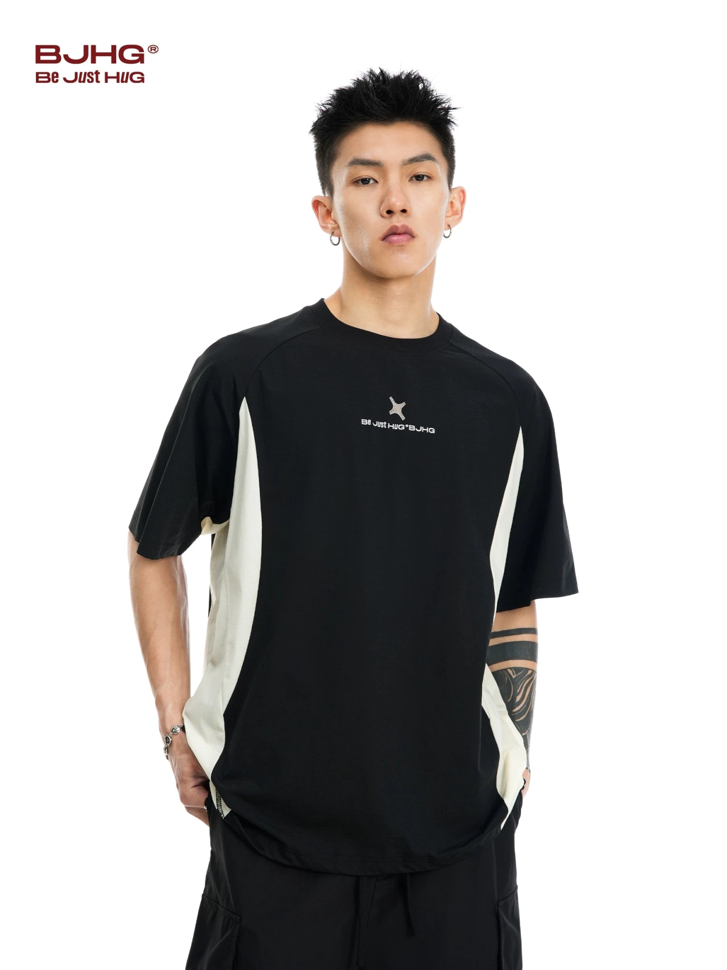 BJHG Curve Contrast Tee(Bjhg Curve Contrast Tee) 6 BJHG Curve Contrast Tee(Bjhg Curve Contrast Tee) - Image 4