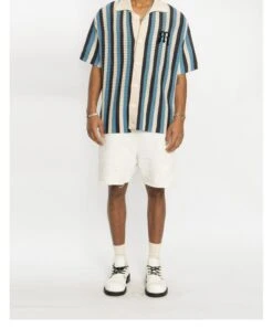 EMPTY REFERENCE Striped Crochet Collar Shirt(Empty Reference Striped Crochet Collar Shirt) -Youth Urban Wear O1CN01wBiXAx1h8lN8dwjmU 668204233