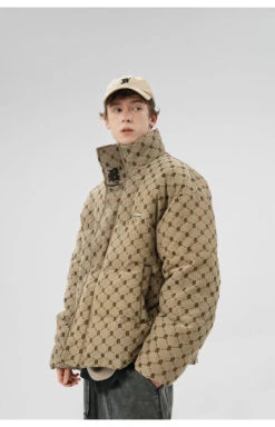 BJHG Monogram Print Puffer Jacket(Bjhg Monogram Print Puffer Jacket)