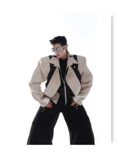 CulturE Spliced Biker Jacket(Culture Spliced Biker Jacket) 26 CulturE Spliced Biker Jacket(Culture Spliced Biker Jacket) -Youth Urban Wear O1CN01wWrfx72MtNvDNdxaq 2209343059885