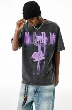 MEDM Vintage Washed "Sword & Rose" Tee(Medm Vintage Washed Sword Rose Tee) -Youth Urban Wear O1CN01wmGSfE23XseZ6Dt0T 732787266
