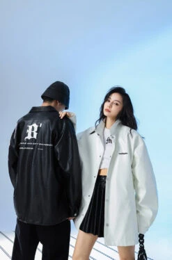 BJHG Croc Faux-Leather Biker Jacket(Bjhg Croc Faux Leather Biker Jacket)