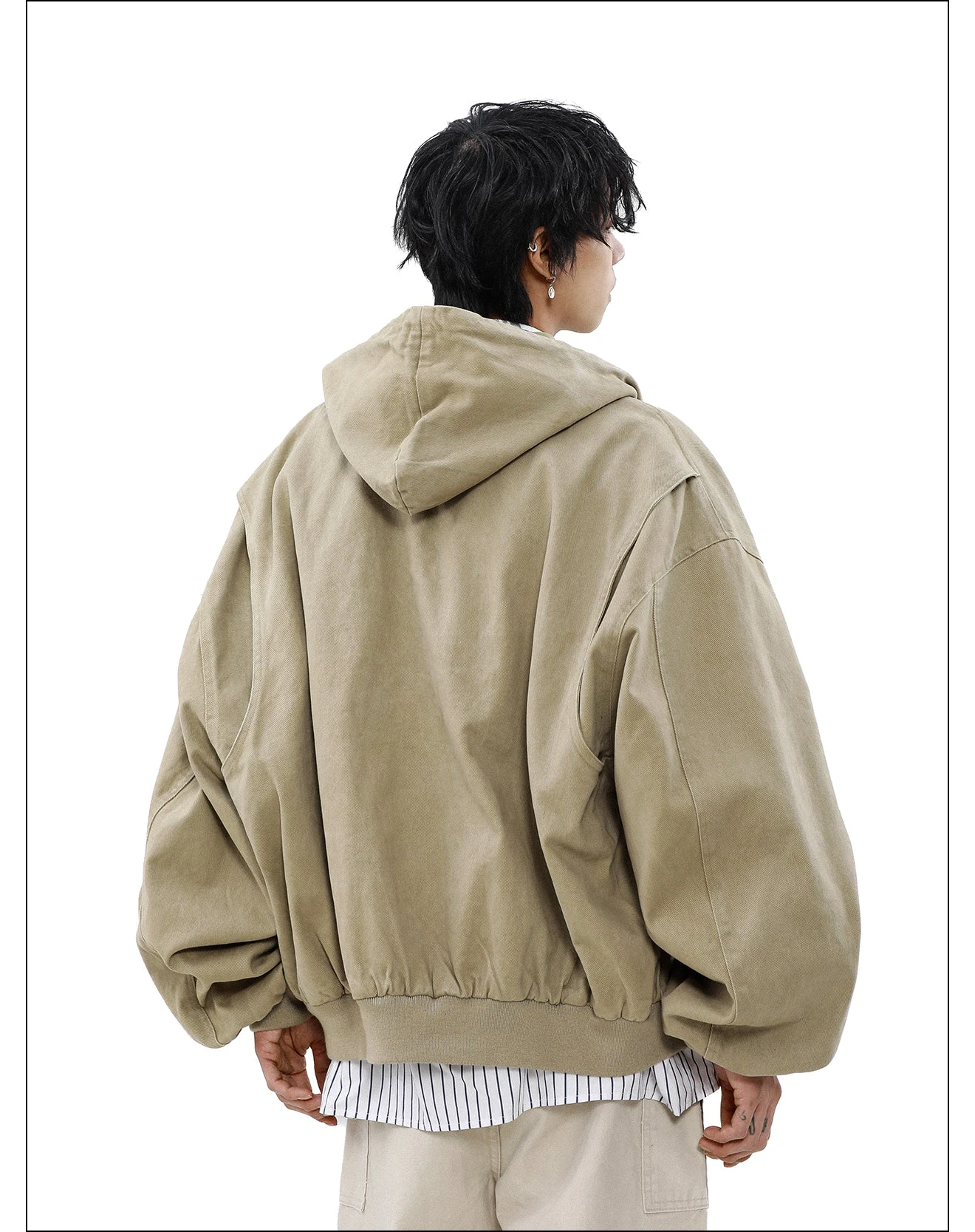 MRNEARLY Vintage Washed Embroidered Silohuette Zip Jacket(Mrnearly Vintage Washed Embroidered Silohuette Zip Jacket) 12 MRNEARLY Vintage Washed Embroidered Silohuette Zip Jacket(Mrnearly Vintage Washed Embroidered Silohuette Zip Jacket) - Image 10