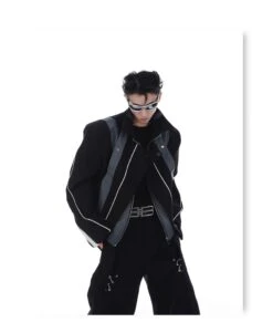 CulturE Spliced Biker Jacket(Culture Spliced Biker Jacket) 23 CulturE Spliced Biker Jacket(Culture Spliced Biker Jacket) -Youth Urban Wear O1CN01ylQGim2MtNv44XiLF 2209343059885