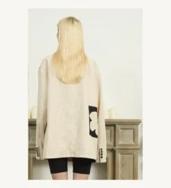 EMPTY REFERENCE Two-Tone Flower Corduroy Blazer(Empty Reference Two Tone Flower Corduroy Blazer) -Youth Urban Wear O1CN01z2fSJB1h8lCFDYH0p 668204233