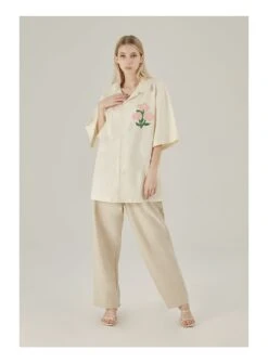 EMPTY REFERENCE Off-White Button-Up Shirt(Empty Reference Off White Button Up Shirt) -Youth Urban Wear O1CN01zPFVCq1h8lHta7teP 668204233