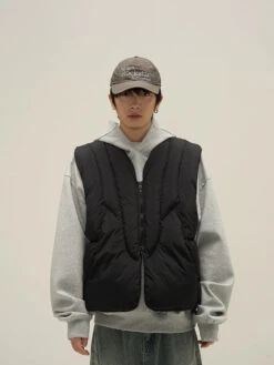 Paneled Puffer Vest(Paneled Puffer Vest)