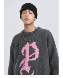 PCLP Mosaic P Knit Sweater(Pclp Mosaic P Knit Sweater) -Youth Urban Wear PCLPMPKS13