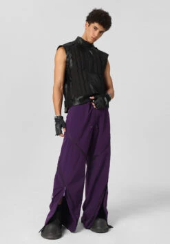 JHYQ Vertical Zip Cargo Pants(Jhyq Vertical Zip Cargo Pants) 36 JHYQ Vertical Zip Cargo Pants(Jhyq Vertical Zip Cargo Pants) -Youth Urban Wear Purple1