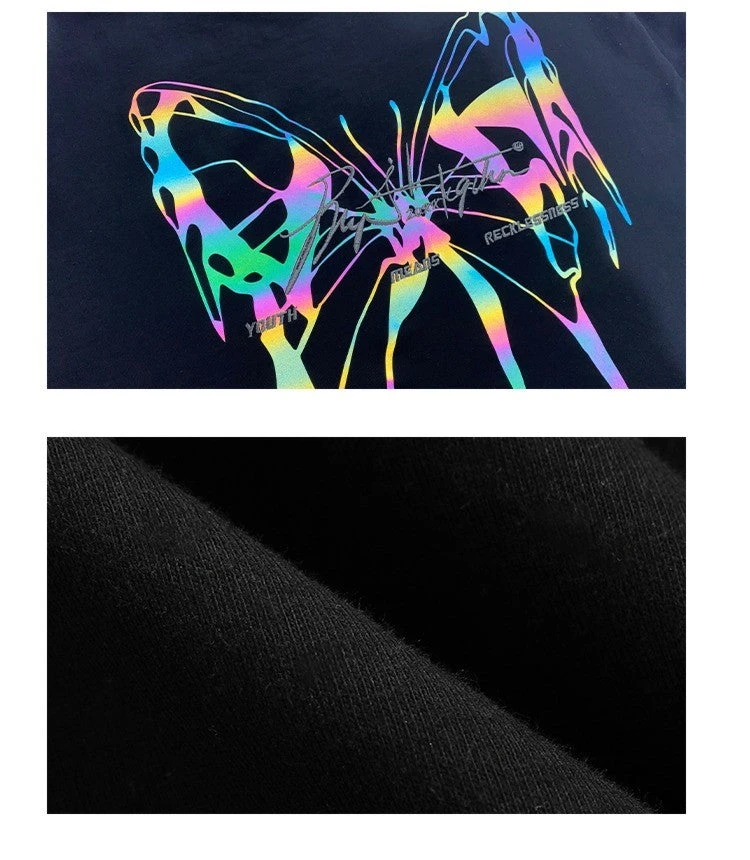 BJHG 3M Reflective Butterfly Tee(Bjhg 3m Reflective Butterfly Tee) 7 BJHG 3M Reflective Butterfly Tee(Bjhg 3m Reflective Butterfly Tee) - Image 5