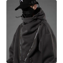 BXB Dark Quad Zipped Utility Hoodie(Bybb Dark Quad Zipped Utility Hoodie) 33 BXB Dark Quad Zipped Utility Hoodie(Bybb Dark Quad Zipped Utility Hoodie) -Youth Urban Wear S32a169eed83a4531b89afec04a233e36k