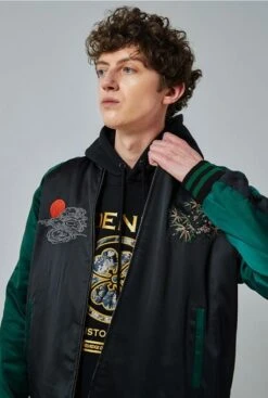 Embroidered Tiger Varsity Jacket(Embroidered Tiger Jacket) -Youth Urban Wear S3a151dca641b4623a85c82ea8b342aact