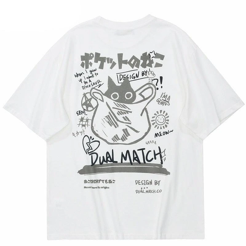 "Kanji Cat" Tee(Kanji Cat Tee) 4 "Kanji Cat" Tee(Kanji Cat Tee) - Image 2