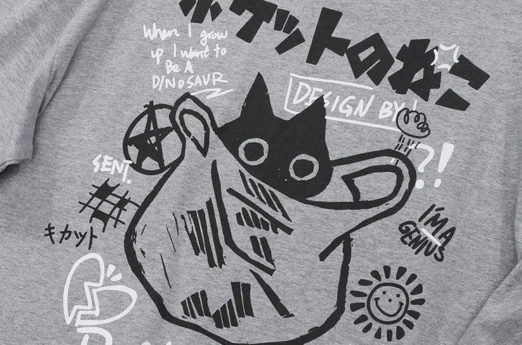 "Kanji Cat" Tee(Kanji Cat Tee) 13 "Kanji Cat" Tee(Kanji Cat Tee) - Image 11