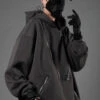 BXB Dark Quad Zipped Utility Hoodie(Bybb Dark Quad Zipped Utility Hoodie)