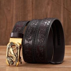Embossed Z Dragon Pendant Leather Belt(Embossed Z Dragon Pendant Leather Belt) -Youth Urban Wear S5089e2dd784f4d3fa9ba173b0a2bc79fT