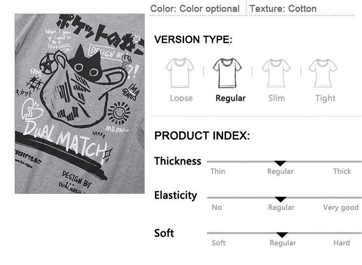 "Kanji Cat" Tee(Kanji Cat Tee) 18 "Kanji Cat" Tee(Kanji Cat Tee) - Image 16