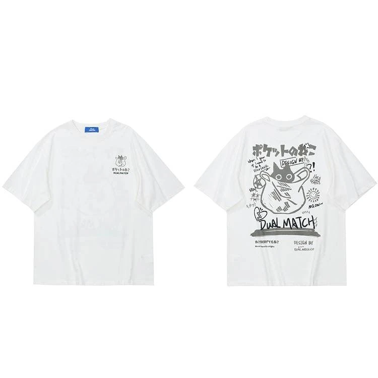 "Kanji Cat" Tee(Kanji Cat Tee) 8 "Kanji Cat" Tee(Kanji Cat Tee) - Image 6