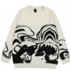 Skeletons Knit Sweater(Skeletons Knit Sweater) -Youth Urban Wear S7d5dabff358c47fbaad963248f753e26f