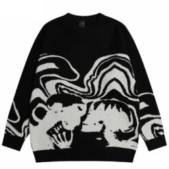 Skeletons Knit Sweater(Skeletons Knit Sweater) -Youth Urban Wear S802c861265434844aa42de0f3cddefd3H
