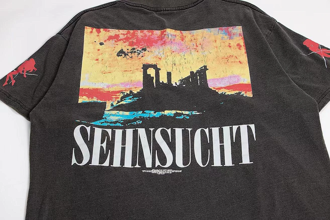 Vintage Washed "Asuka Sehnsucht" Oversized Tee(Vintage Washed Asuka Sehnsucht Oversized Tee) 9 Vintage Washed "Asuka Sehnsucht" Oversized Tee(Vintage Washed Asuka Sehnsucht Oversized Tee) - Image 7