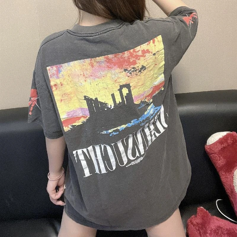 Vintage Washed "Asuka Sehnsucht" Oversized Tee(Vintage Washed Asuka Sehnsucht Oversized Tee) 14 Vintage Washed "Asuka Sehnsucht" Oversized Tee(Vintage Washed Asuka Sehnsucht Oversized Tee) - Image 12