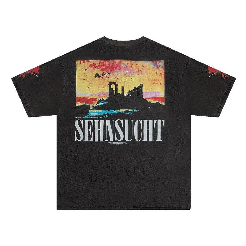 Vintage Washed "Asuka Sehnsucht" Oversized Tee(Vintage Washed Asuka Sehnsucht Oversized Tee) 4 Vintage Washed "Asuka Sehnsucht" Oversized Tee(Vintage Washed Asuka Sehnsucht Oversized Tee) - Image 2