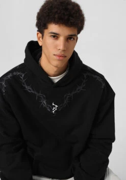 JHYQ Thorn Collar Hoodie(Jhyq Thorn Collar Hoodie) -Youth Urban Wear black1 8cbf9b69 77c4 49da a838 f7f80e2640c7