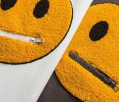 Smiley Patch Hoodie(Smiley Patch Hoodie) -Youth Urban Wear gonthwid zipper pocket smile face patchw main 3