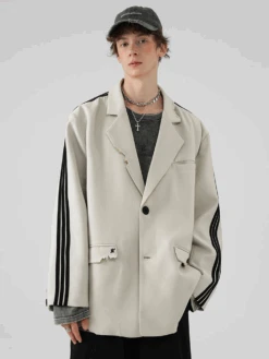 BJHG Striped Blazer(Bjhg Striped Blazer)