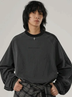 JHYQ Silver Beaded Cross Long Sleeve(Jhyq Silver Beaded Cross Long Sleeve)