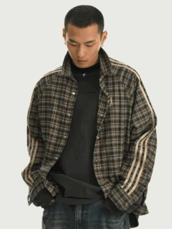 JHYQ Retro Striped Flannel(Jhyq Retro Striped Flannel)