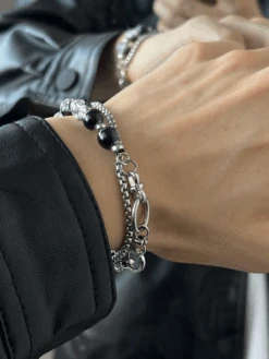 MINBIN Double-Layered Beaded Stone Bracelet(Minbin Double Layer Beaded Stone Bracelet) -Youth Urban Wear image 750x1000 3 25cf1311 5bb0 4367 aa01 54747857277f